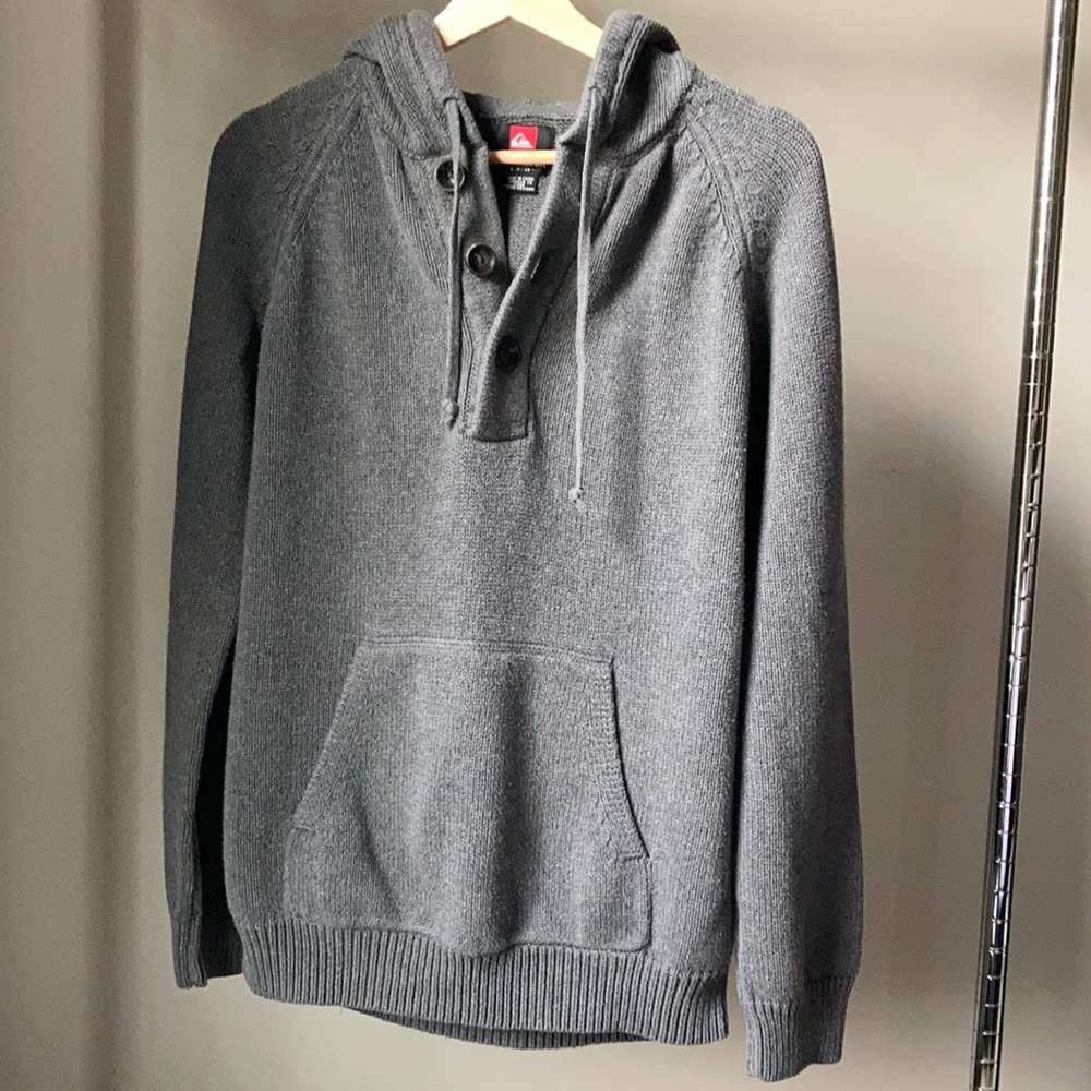 Quicksilver 100% Cotton hooded sweater men’s Small